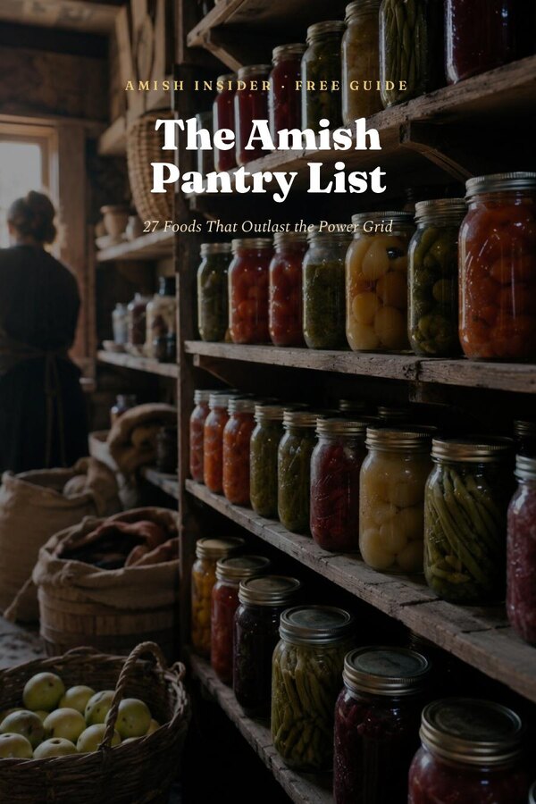 The Amish Pantry List