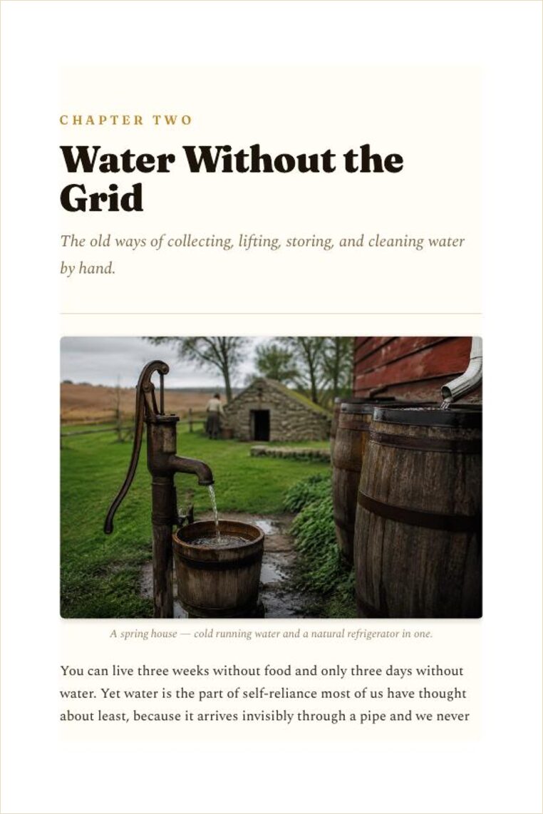 Chapter Two: Water Without the Grid